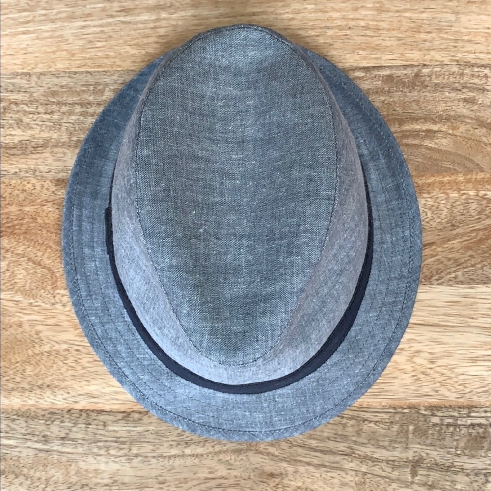 Banana Republic Blue Linen Fedora